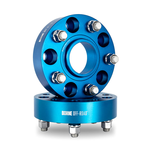 Borne Off-Road BNWS-003-450BL Wheel Spacers  Blue  5X127  71.6mm Center Bore  M14 X 1.5  1.75in