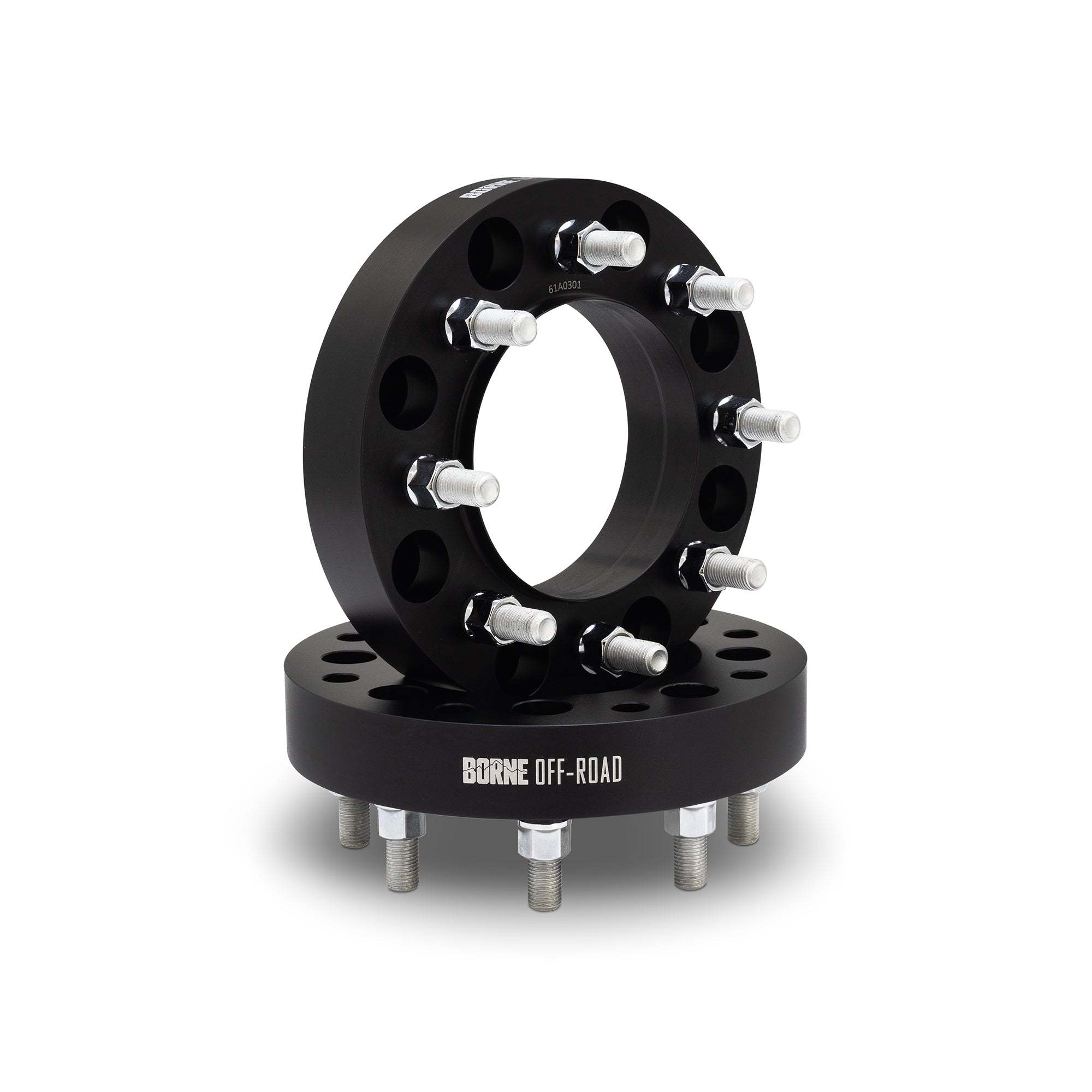 Borne Off-Road BNWS-011-381BK Wheel Adapters  Black  8x6.5 To 8x180  1.50in