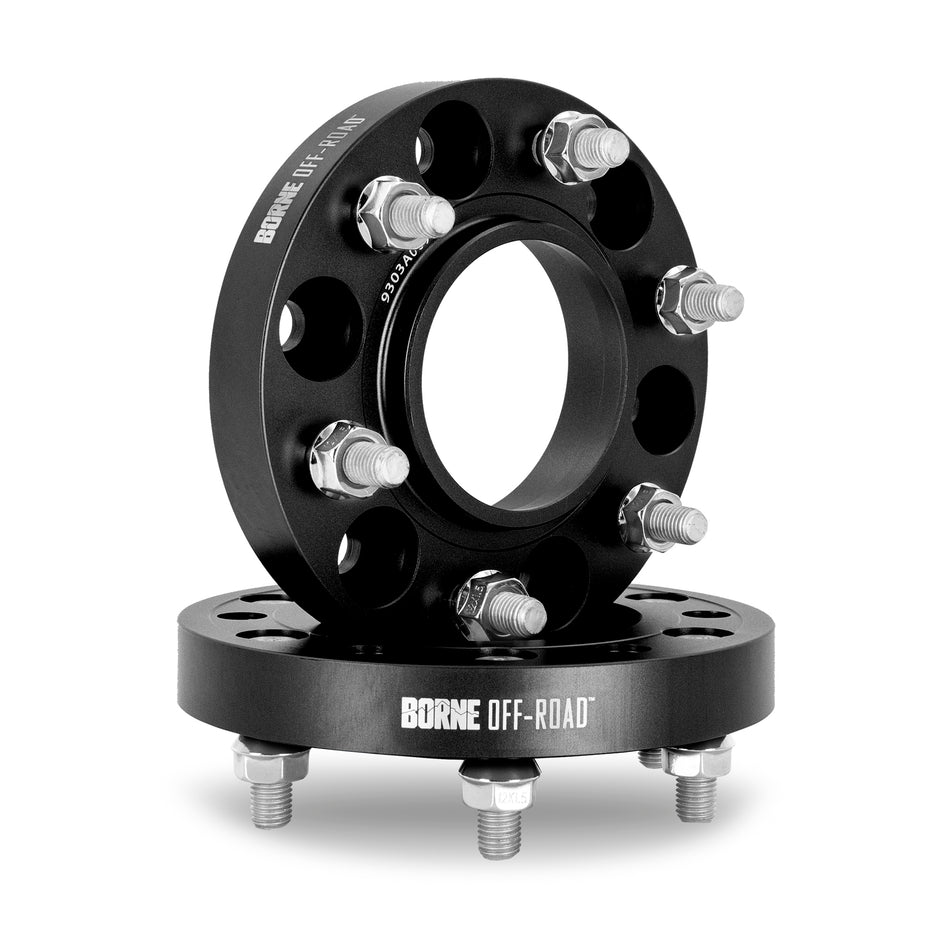 Borne Off-Road BNWS-013-250BK Wheel Spacers  Black  6x139.7  1.00in  Fits Toyota Tundra 2022+/Tacoma 2024+