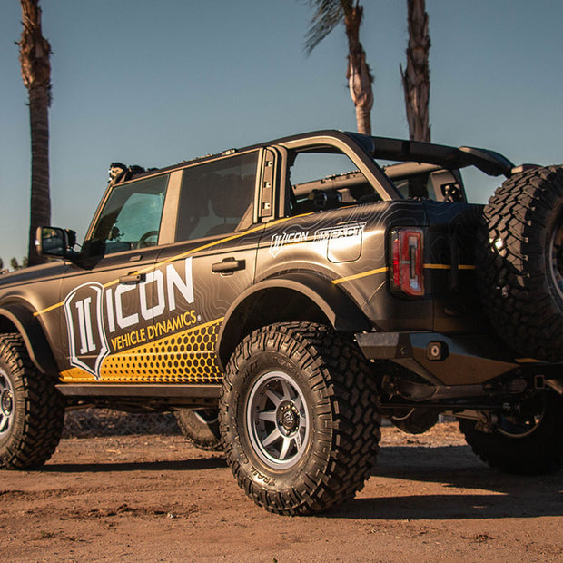 ICON 2021-2023 Ford Bronco Rear Adjustable Track Bar Kit