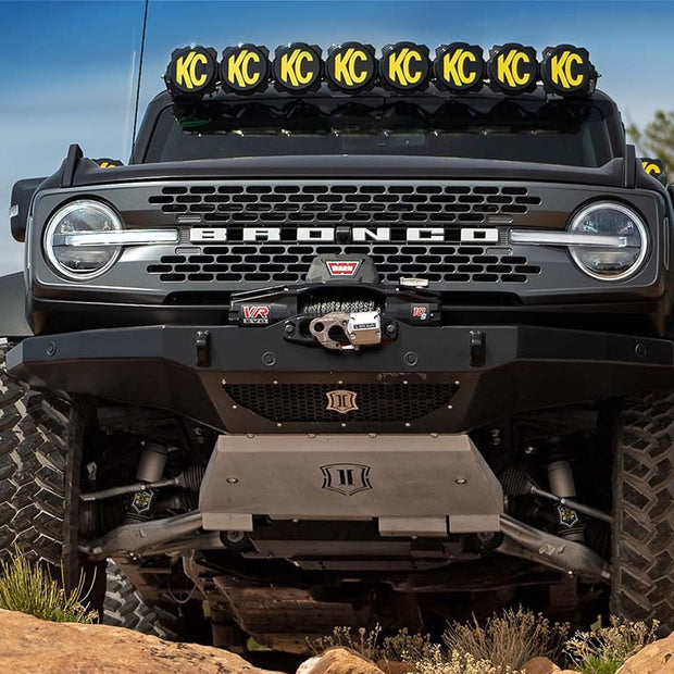 ICON 2021-2023 Ford Bronco HOSS 1.0 Pkg 1.375-3" Lift Stage 2 Suspension System Billet