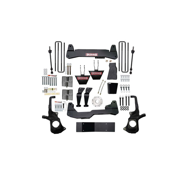 6 In. Suspension Lift Kit With Torsion Bar Drop Brackets.