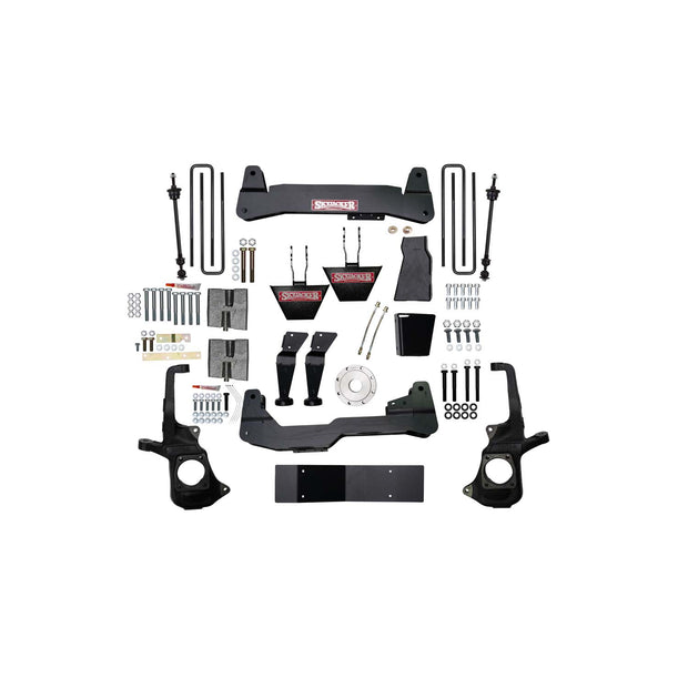 6 In. Suspension Lift Kit With Torsion Bar Drop Brackets.