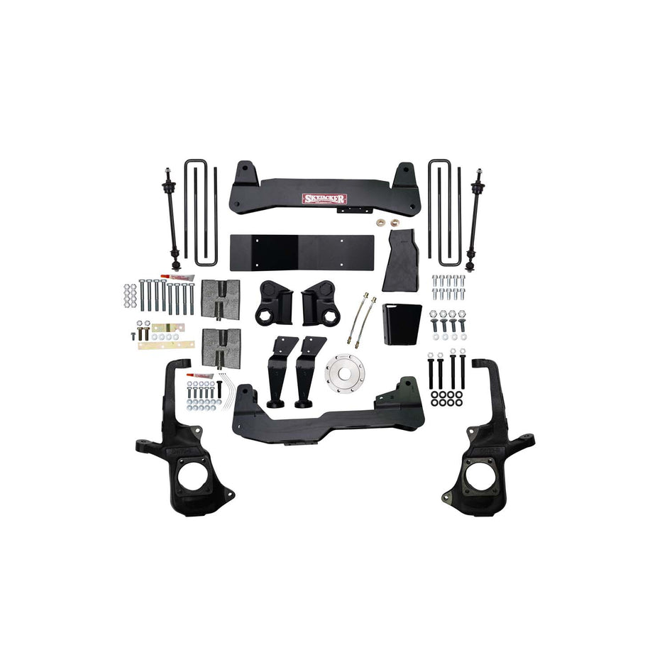 7 In. Suspension Lift Kit With Raised Torsion Bar Brackets.