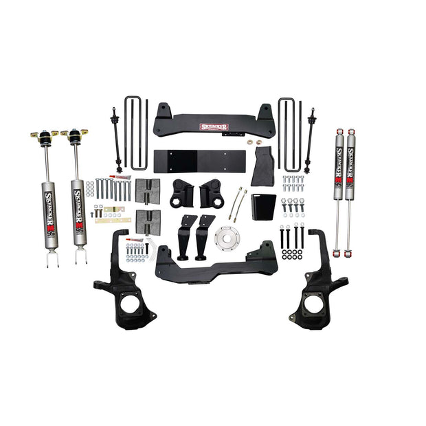 7 In. Lift Kit With Raised Torsion Bar Brackets And M95 Monotube Shocks.