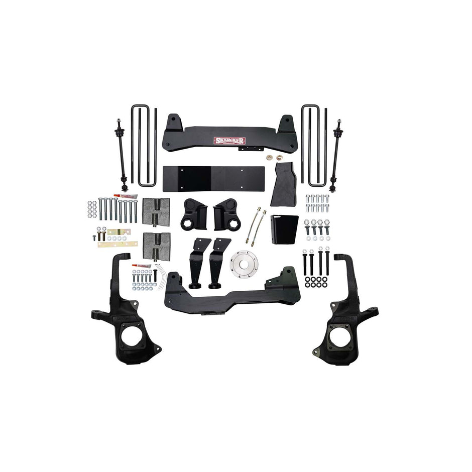 7 In. Suspension Lift Kit With Raised Torsion Bar Brackets.