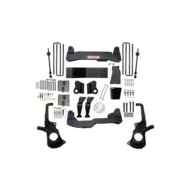 7 In. Suspension Lift Kit With Raised Torsion Bar Brackets.