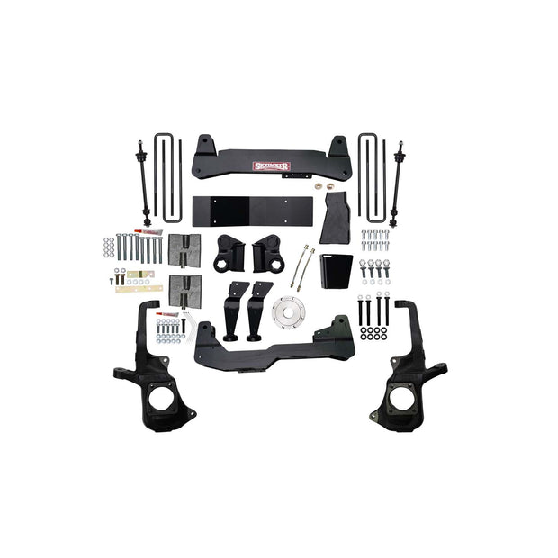 7 In. Suspension Lift Kit With Raised Torsion Bar Brackets.