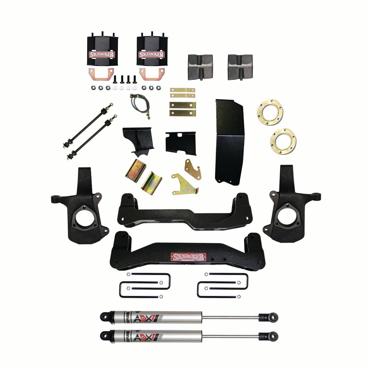 6-7 In. Suspension Lift Kit With ADX M2.0 Aluminum Monotube Shocks.