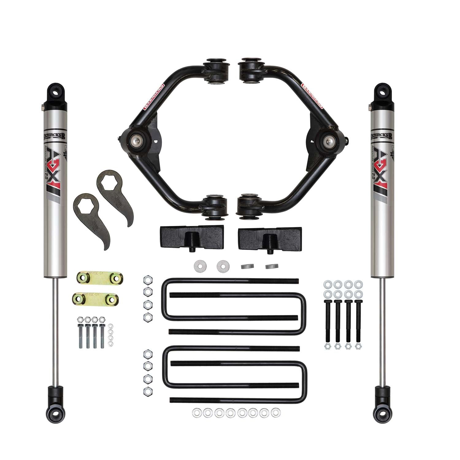 3-3.5 In. Suspension Lift Kit With ADX M2.0 Aluminum Monotube Shocks.