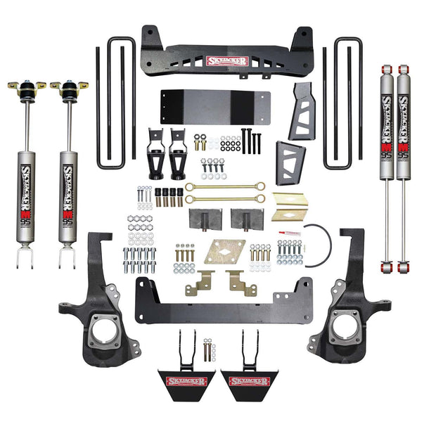 6 In. Suspension Lift Kit With Torsion Bar Drop Brackets And Monotube Shocks.
