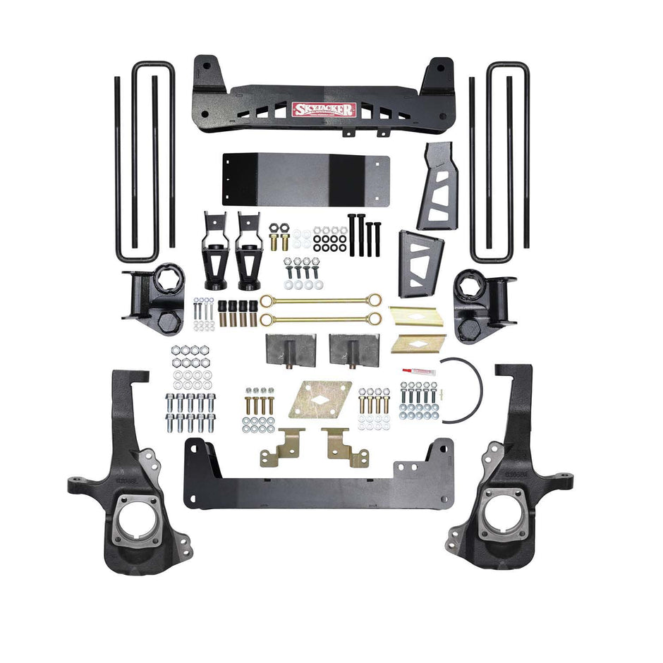 6 In. Suspension Lift Kit With Raised Torsion Bar Brackets.