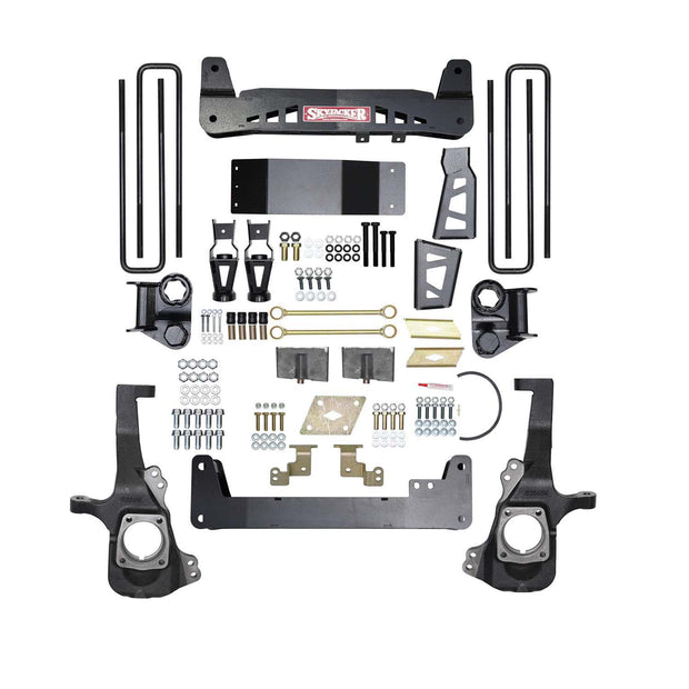 6 In. Suspension Lift Kit With Raised Torsion Bar Brackets.