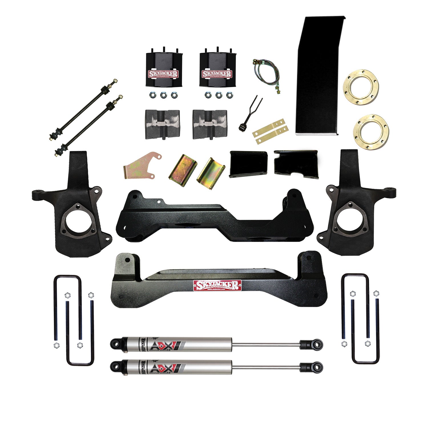 6 In. Suspension Lift Kit With ADX M2.0 Aluminum Monotube Shocks.