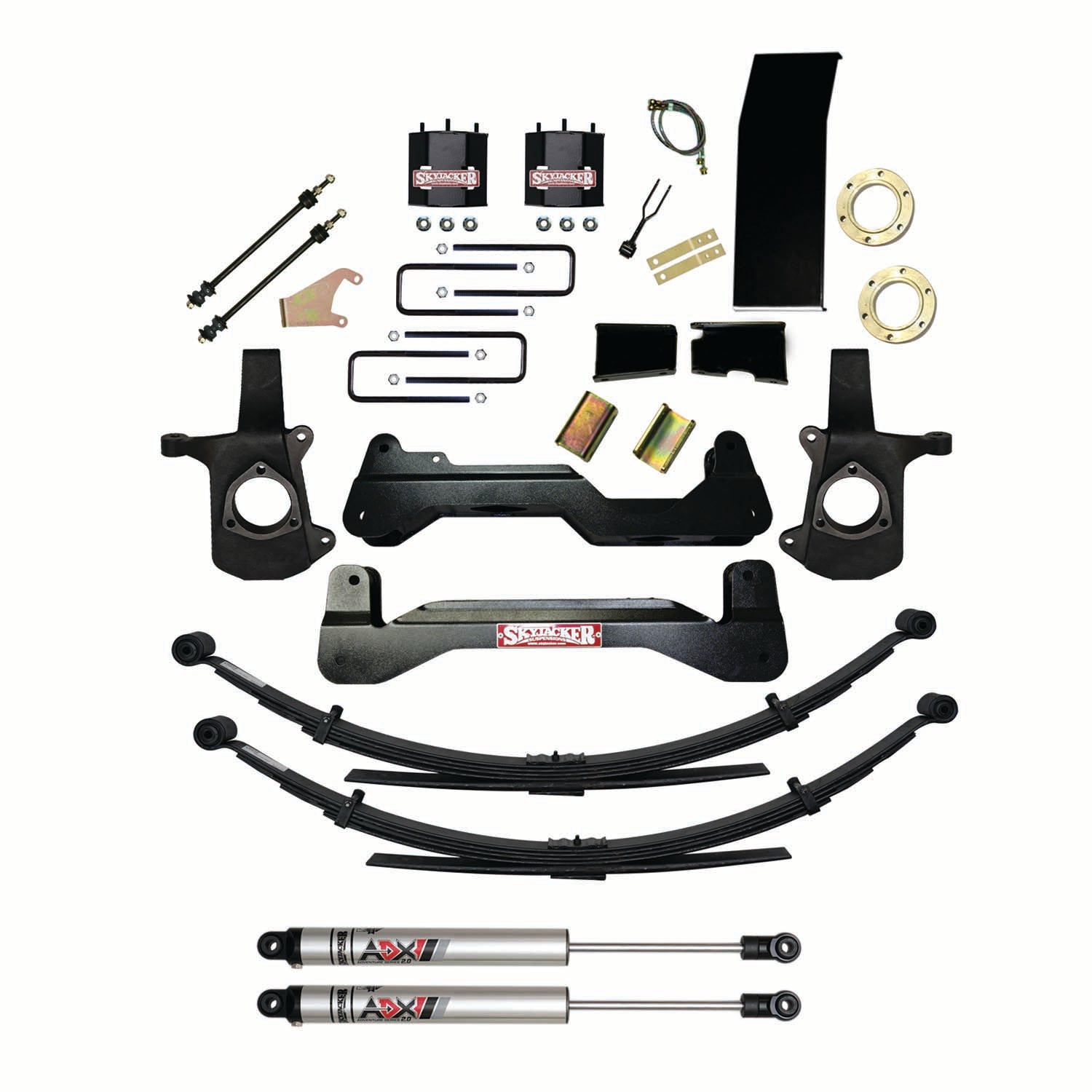 6 In. Suspension Lift Kit With ADX M2.0 Aluminum Monotube Shocks.