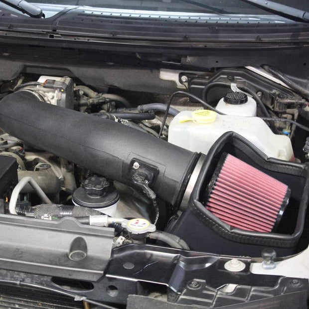 Close up of a JLT Cold Air Intake for 2010-2014 F-150/Raptor 6.2L - S&B