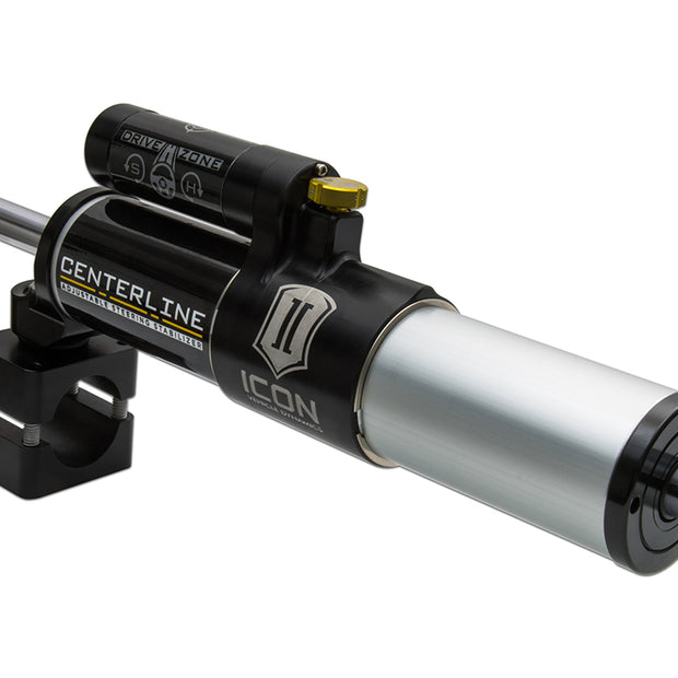 ICON 1997-2023 Nissan Patrol Y61 Centerline Steering Stabilizer Piggyback Reservoir Adjustable