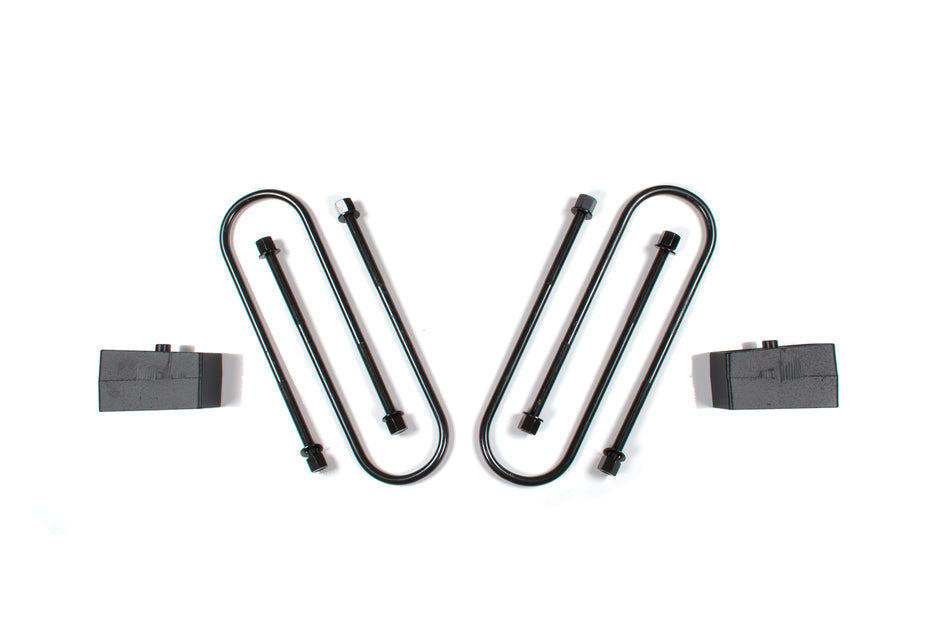 Zone Rear 2" Block Kit - 4in U-bolts
