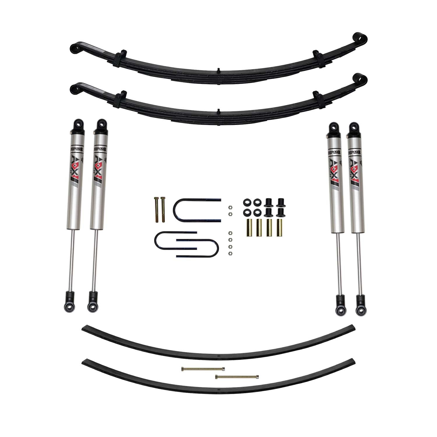 4 In. Suspension Lift Kit With ADX M2.0 Aluminum Monotube Shocks.