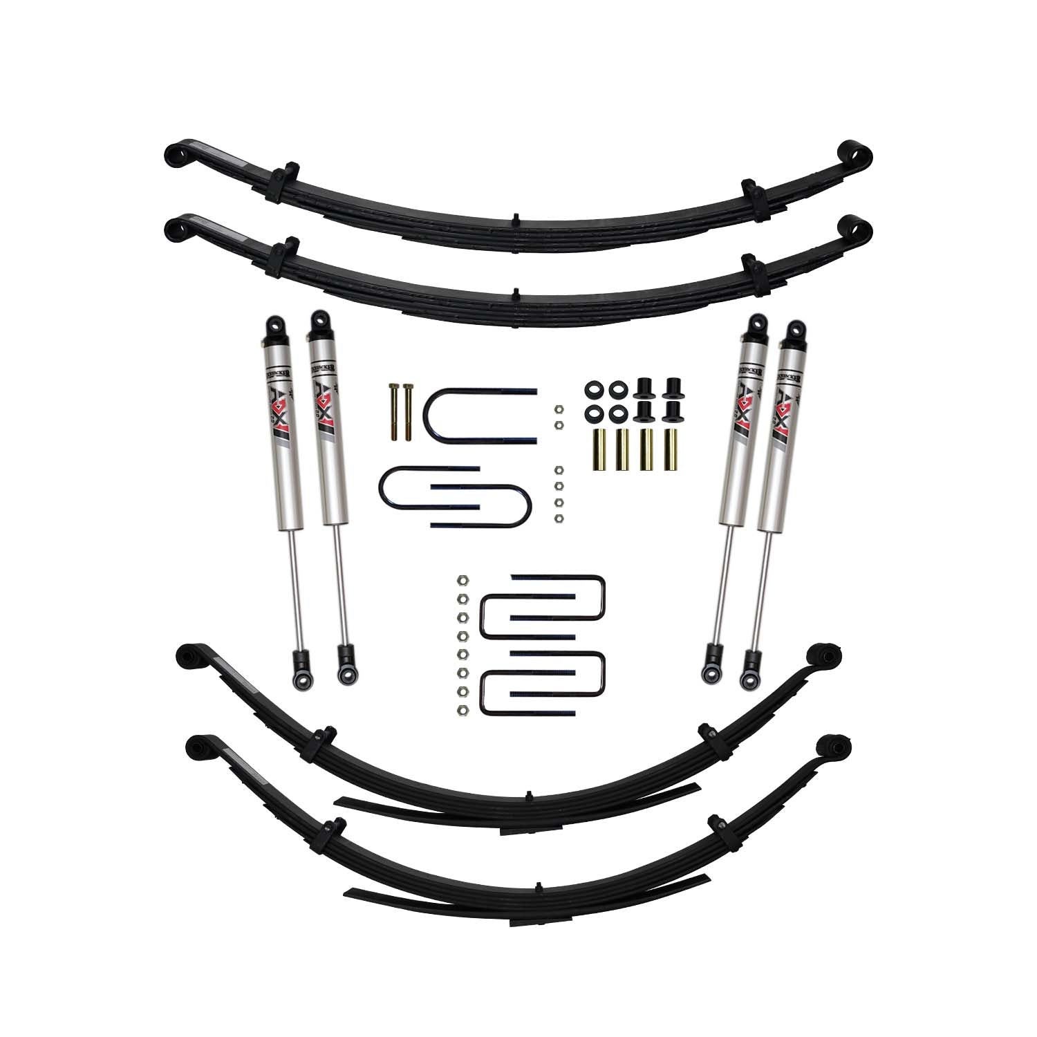 4 In. Suspension Lift Kit With ADX M2.0 Aluminum Monotube Shocks.