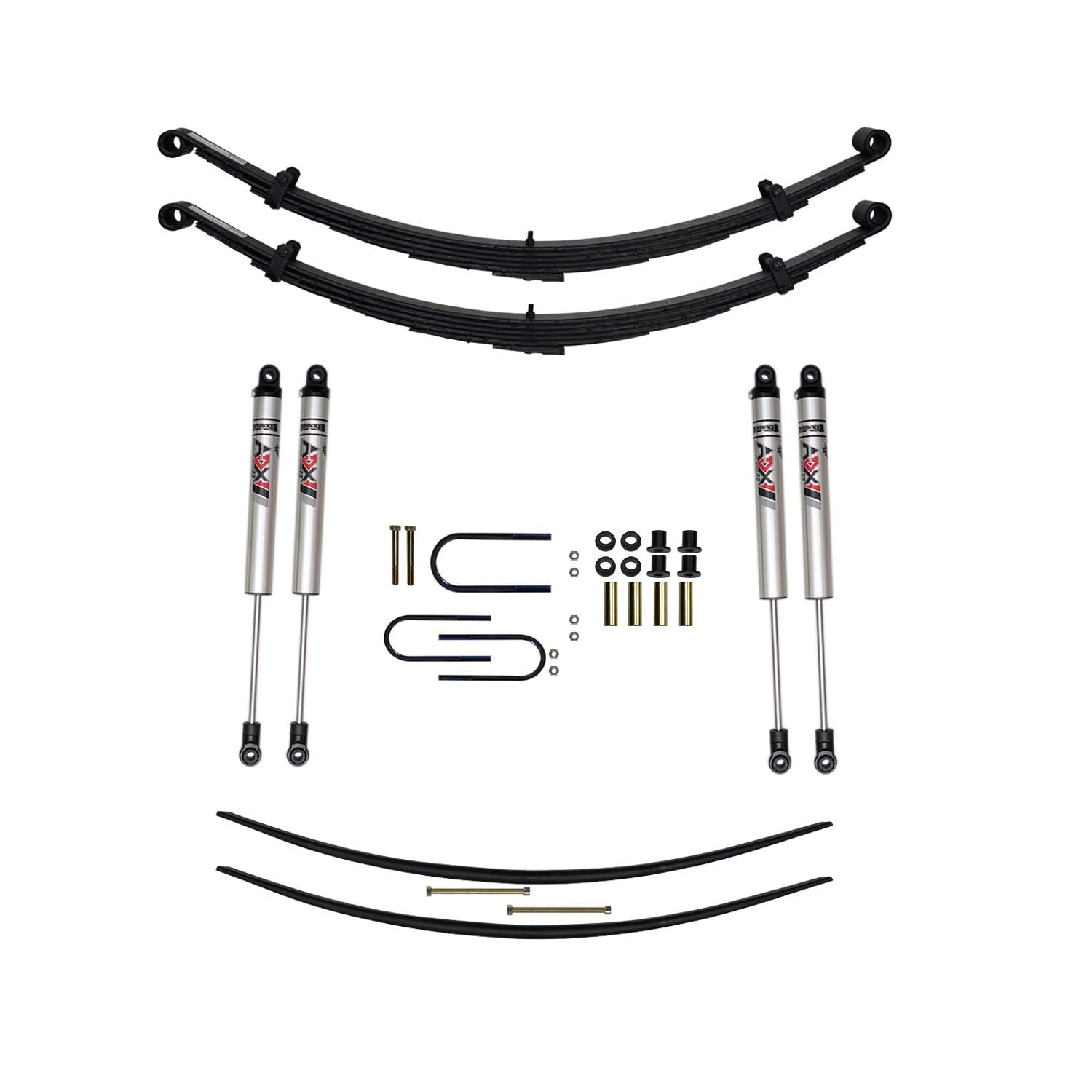 4 In. Suspension Lift Kit With ADX M2.0 Aluminum Monotube Shocks.