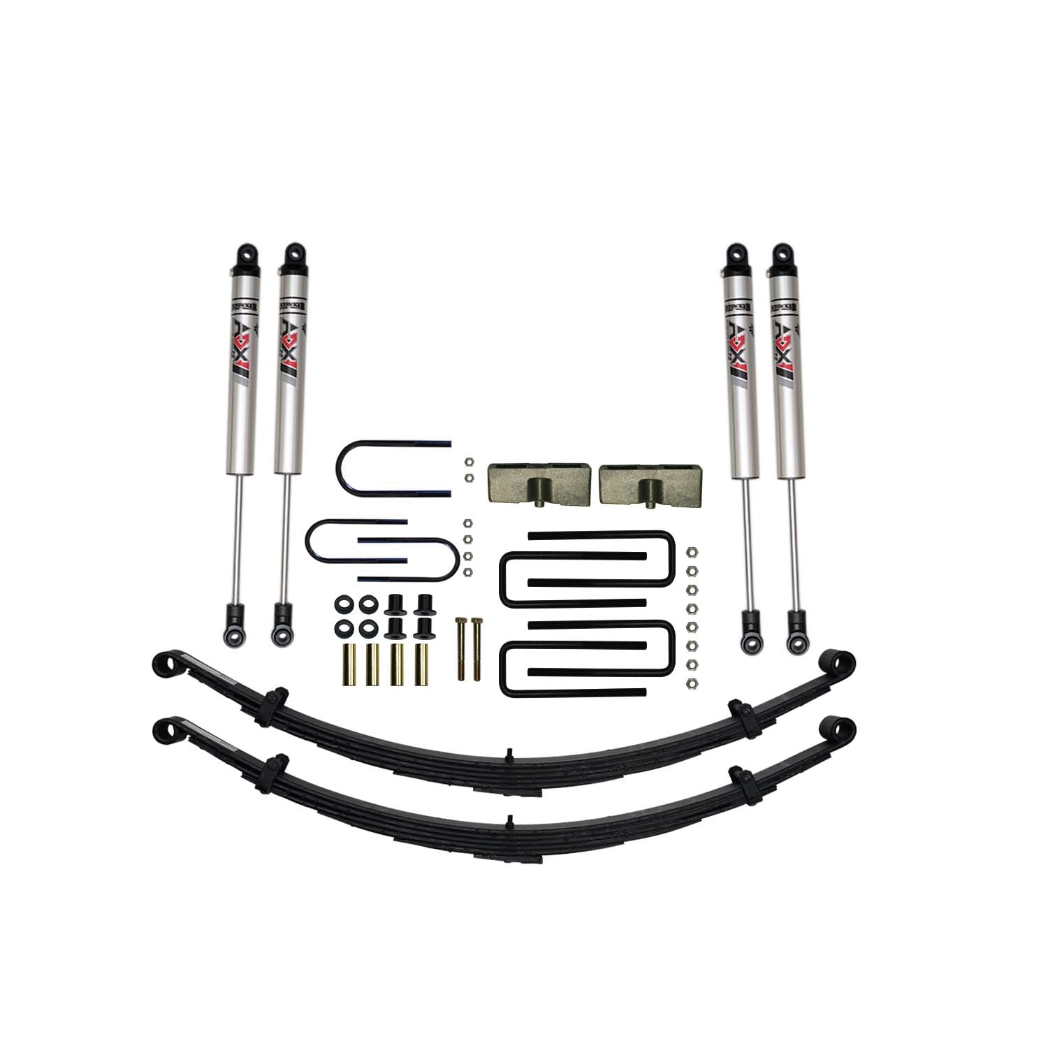 4 In. Suspension Lift Kit With ADX M2.0 Aluminum Monotube Shocks.