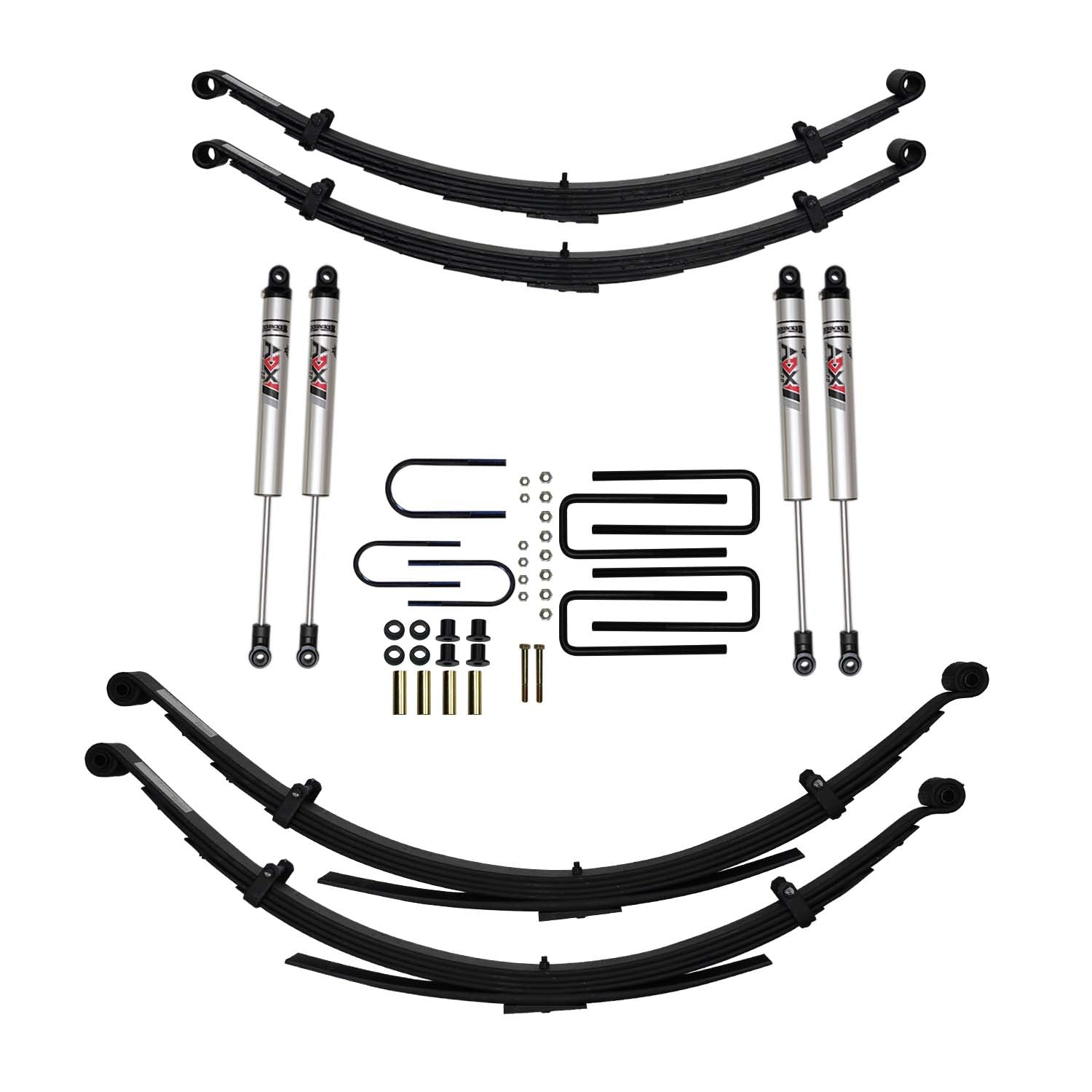 4 In. Suspension Lift Kit With ADX M2.0 Aluminum Monotube Shocks.
