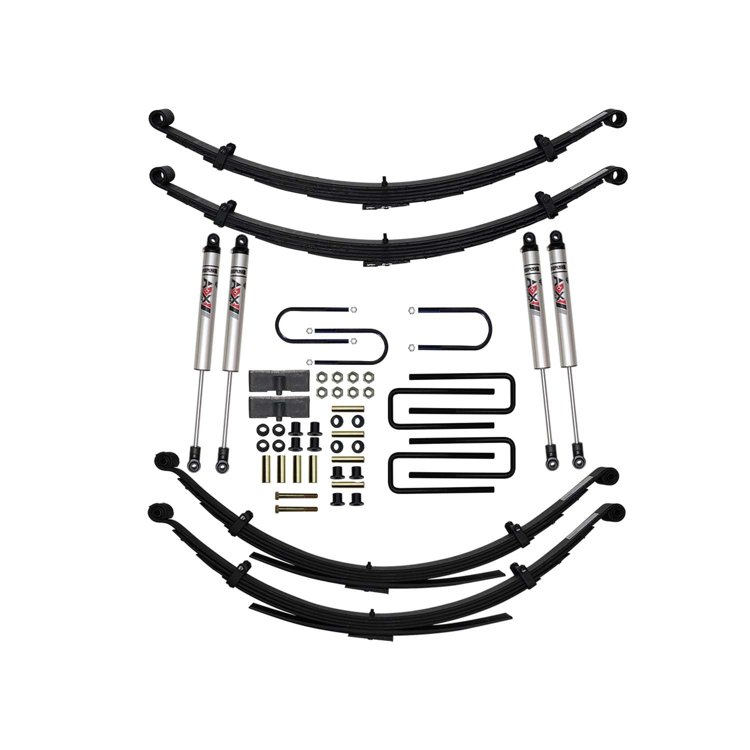 4 In. Suspension Lift KIT With ADX M2.0 Aluminum Monotube Shocks.