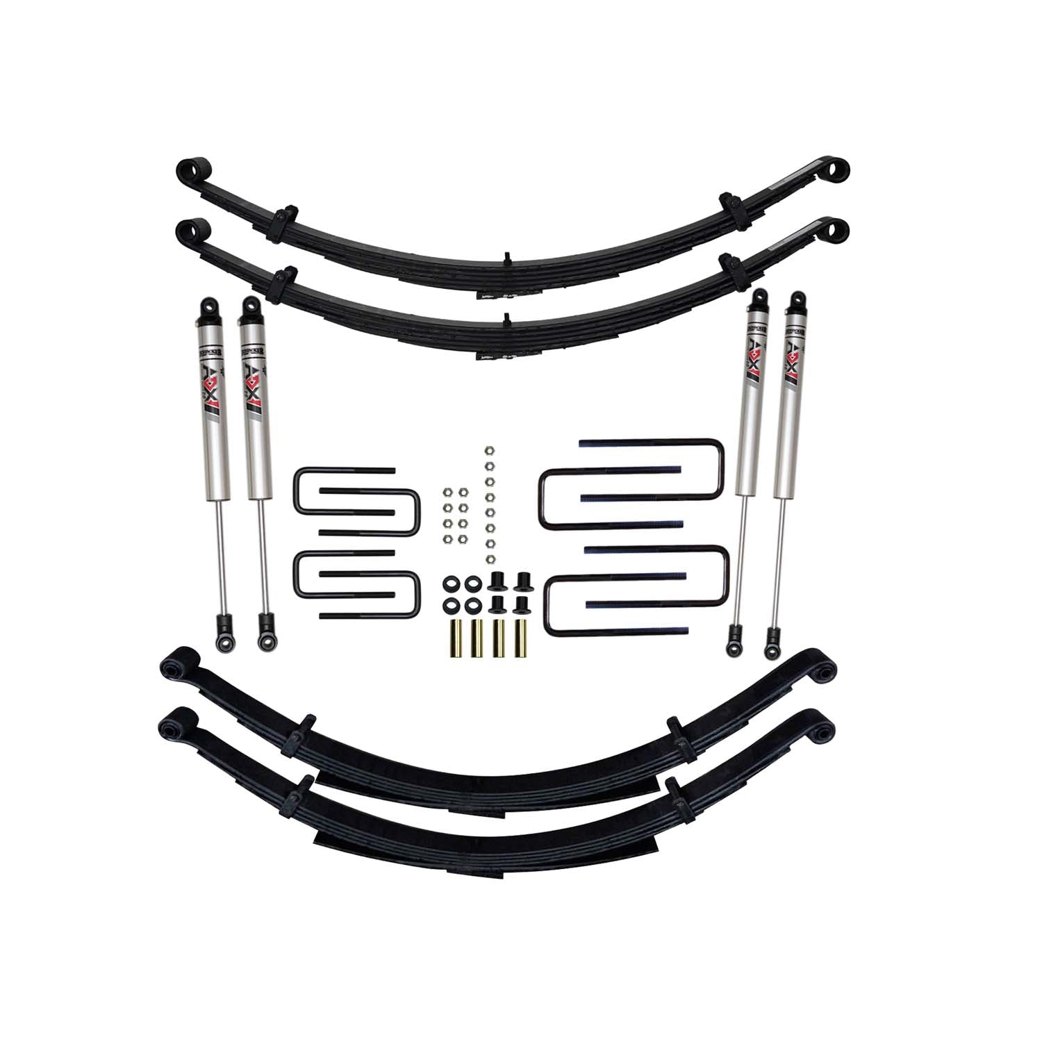 6 In. Suspension Lift Kit With ADX M2.0 Aluminum Monotube Shocks.