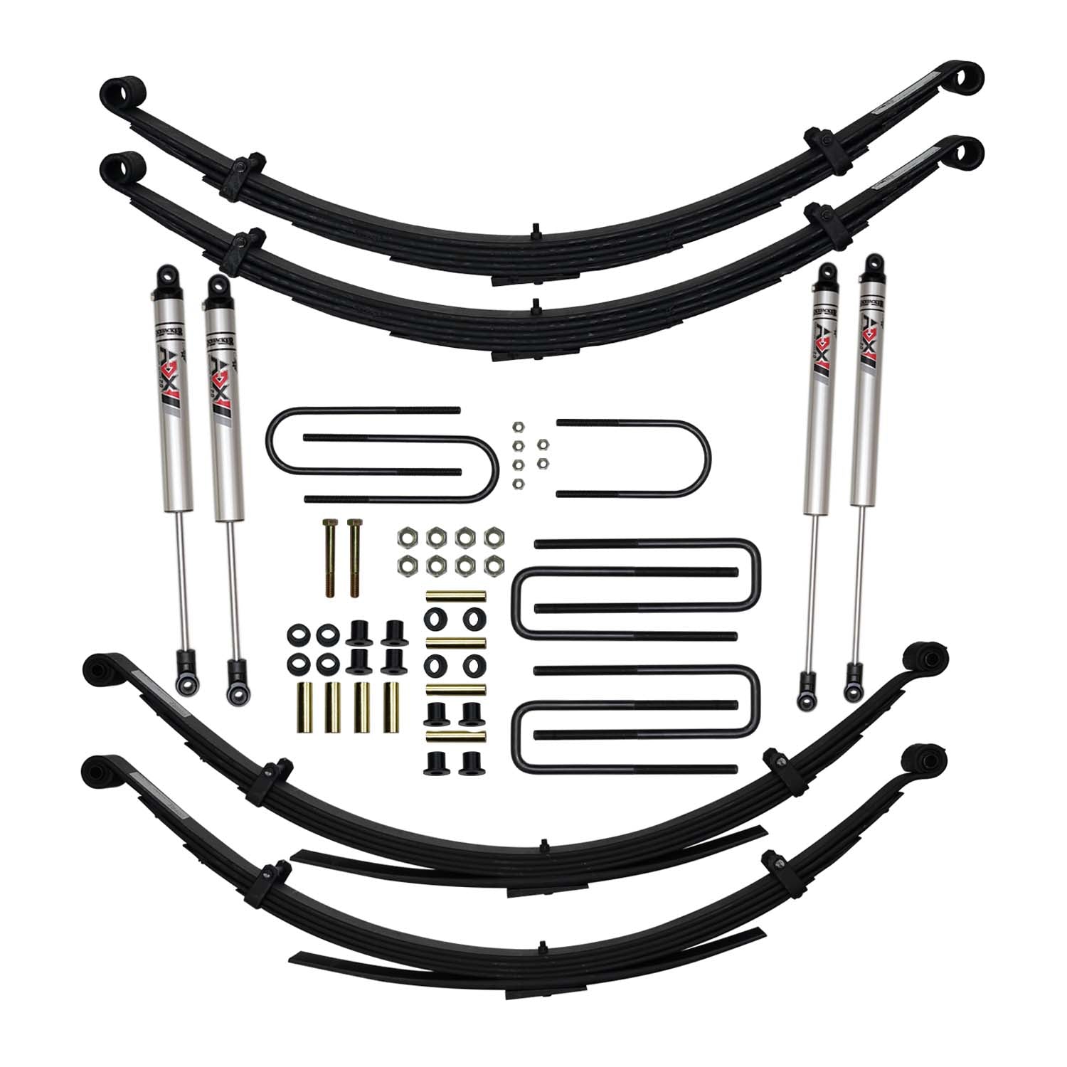 6 In. Suspension Lift Kit With ADX M2.0 Aluminum Monotube Shocks.