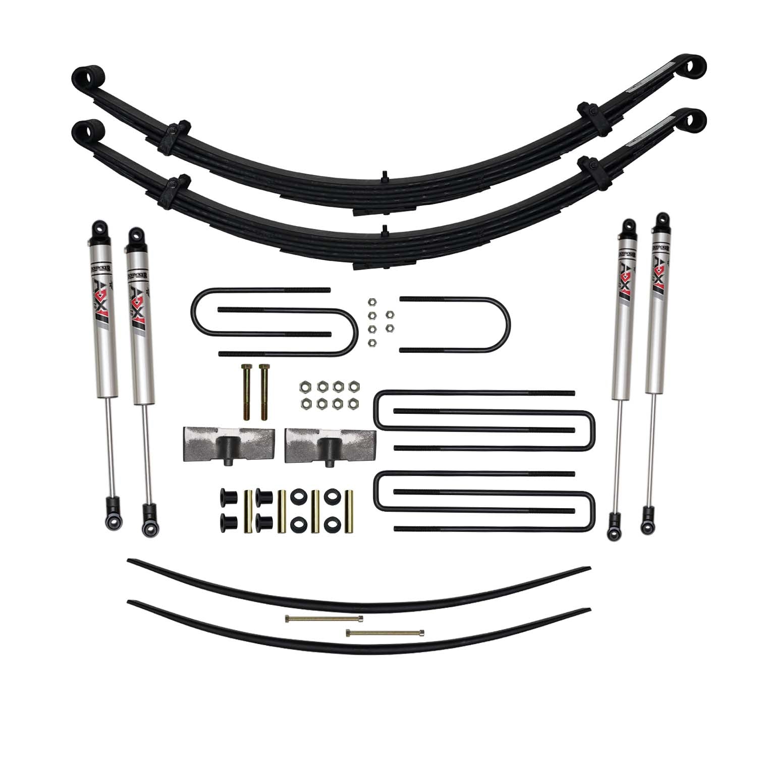 6 In. Suspension Lift Kit With ADX M2.0 Aluminum Monotube Shocks.