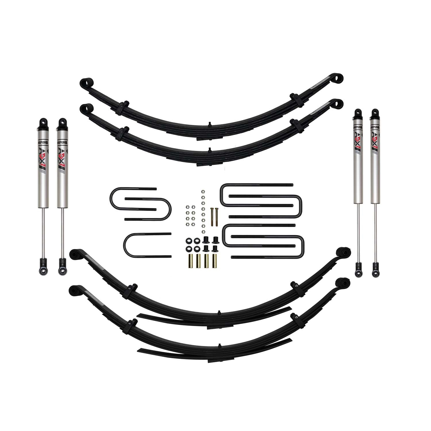 8 In. Suspension Lift Kit With ADX M2.0 Aluminum Monotube Shocks.