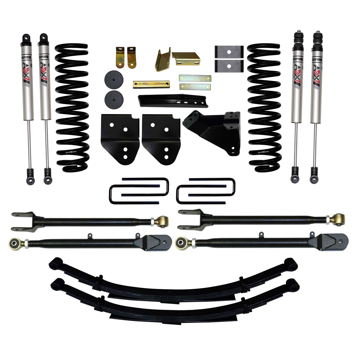 4 In. Suspension Lift Kit With ADX M2.0 Aluminum Monotube Shocks.
