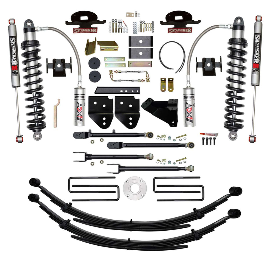 6 In. ADX 2.5 Coilover Lift Kit With 4-Link Conversion And Black MAX Shocks.