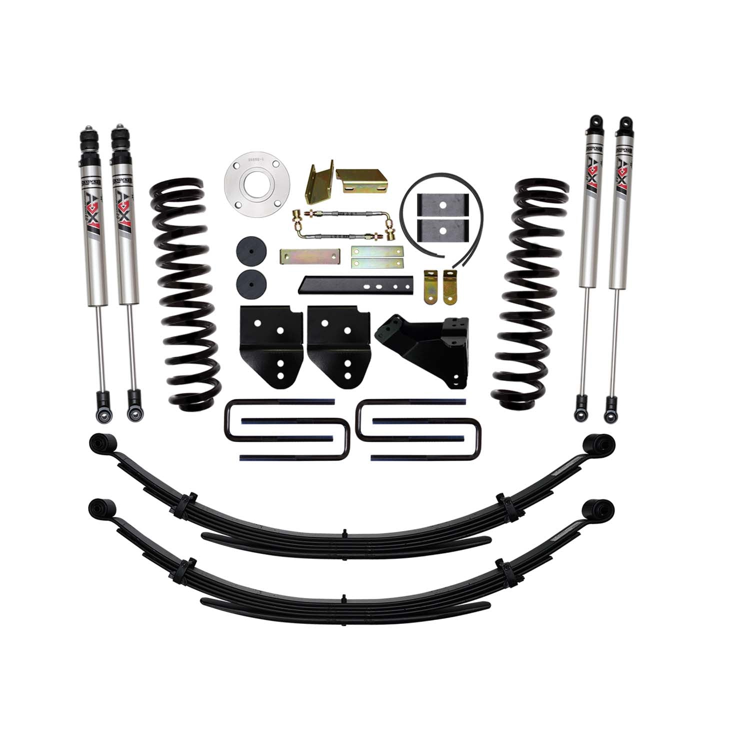 6 In. Suspension Lift Kit With ADX M2.0 Aluminum Monotube Shocks.