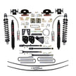 8.5 In. ADX 2.5 Coilover Lift Kit With 4-Link Conversion And Black MAX Shocks.