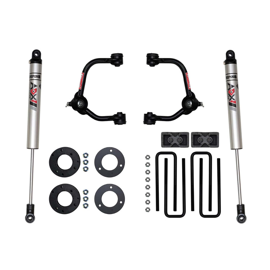 3 In. Suspension Lift Kit With ADX M2.0 Aluminum Monotube Shocks.
