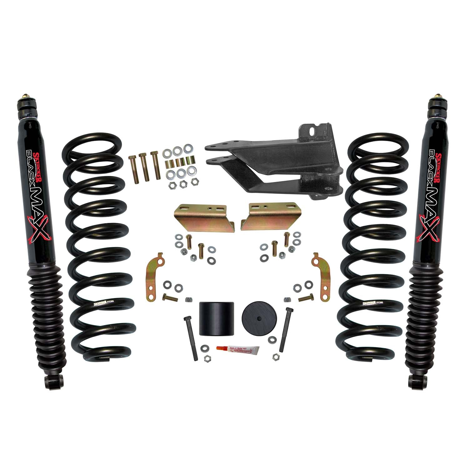 2.5 In. Front Leveling Kit With Black MAX Shocks.