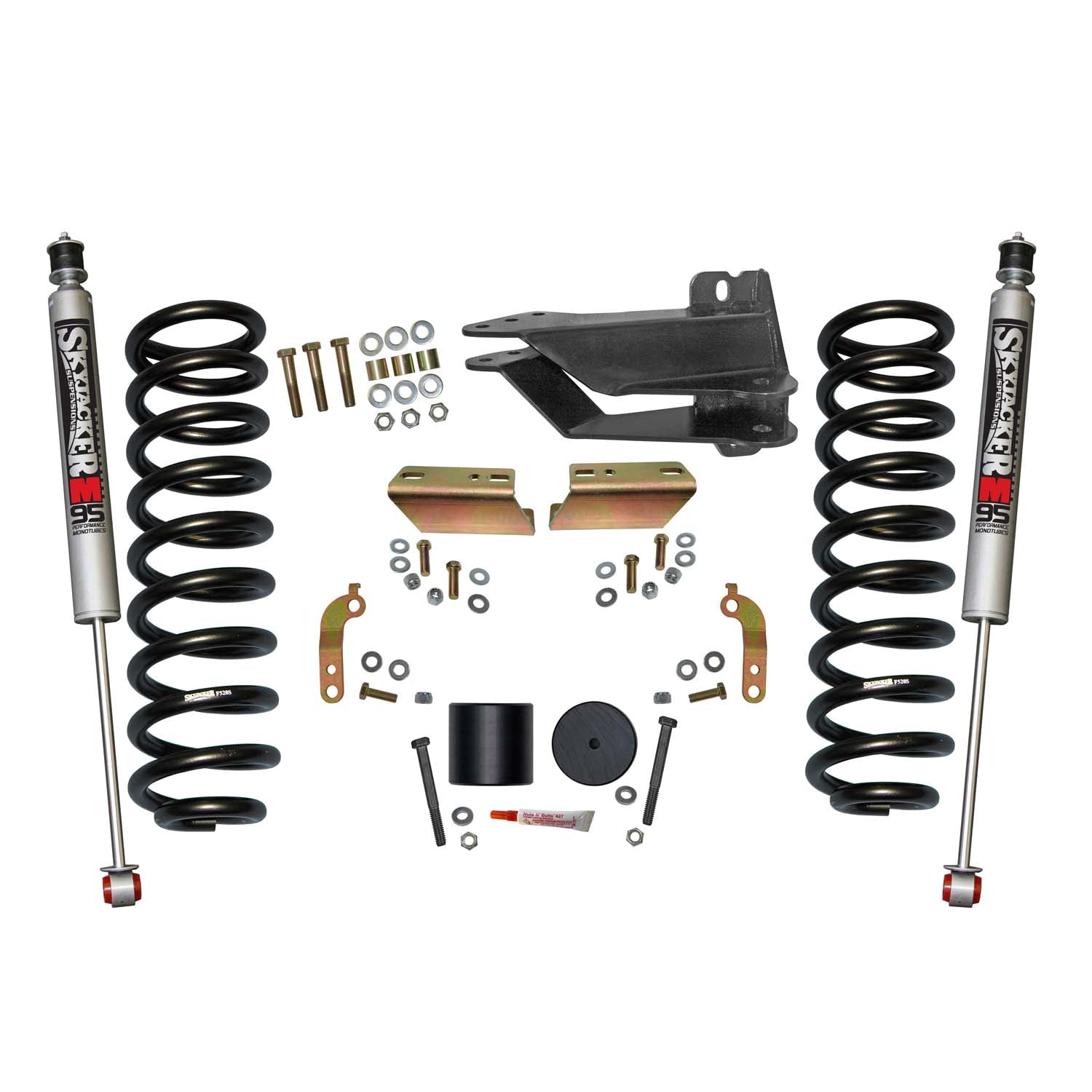 2.5 In. Front Leveling Kit With M95 Monotube Shocks.