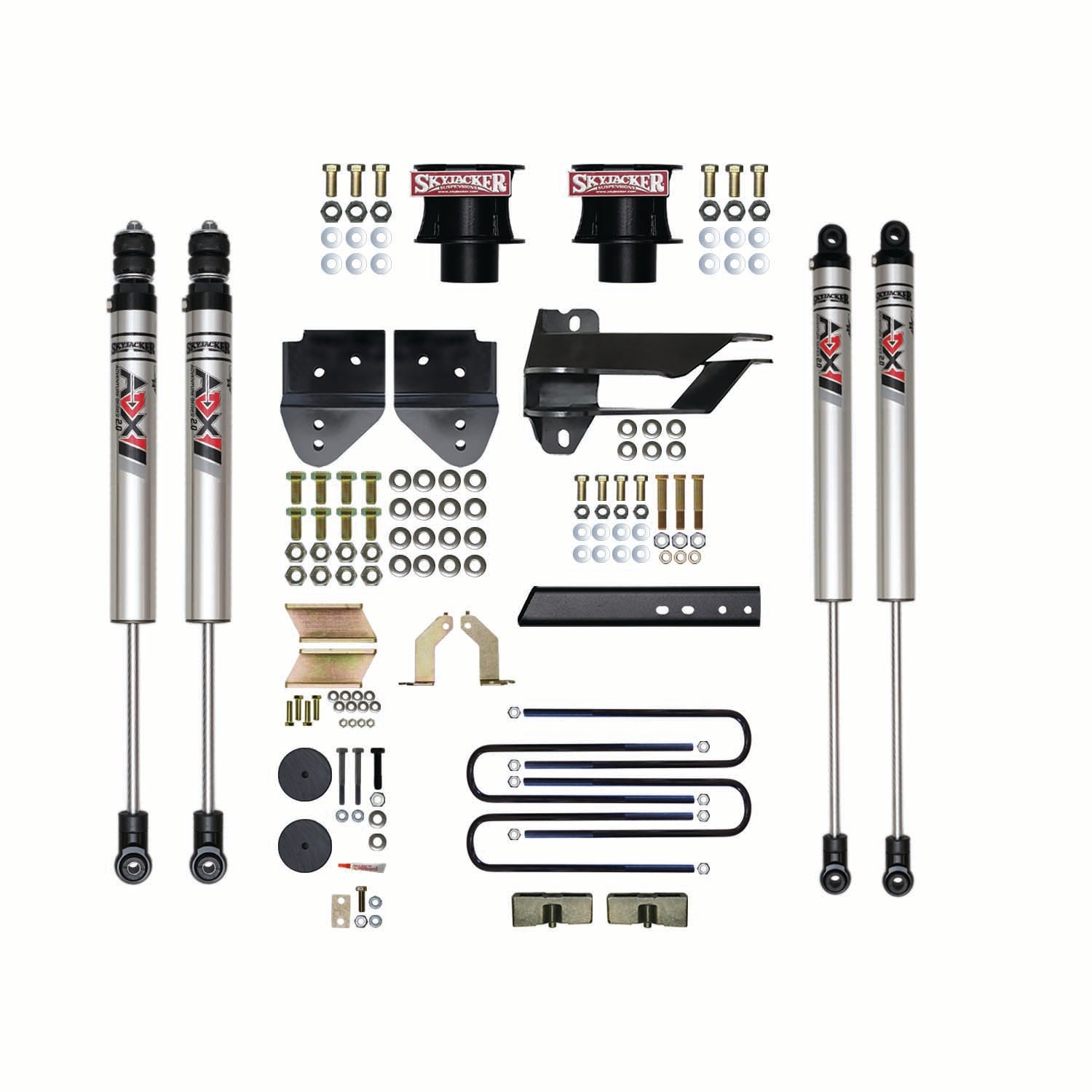 4 In. Suspension Lift Kit With ADX M2.0 Aluminum Monotube Shocks.