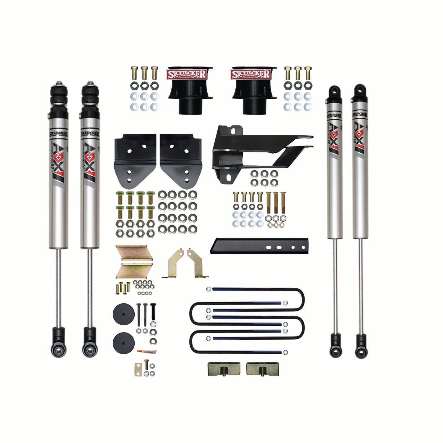 4 In. Suspension Lift Kit With ADX M2.0 Aluminum Monotube Shocks.