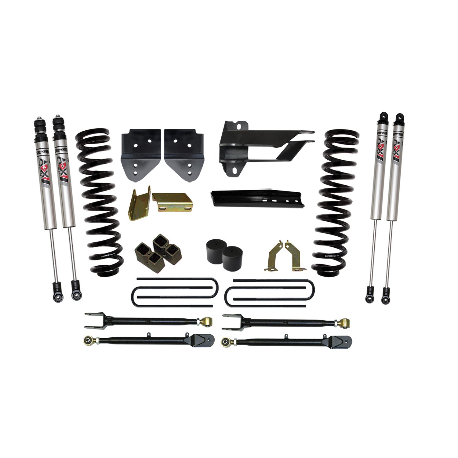 4 In. Suspension Lift Kit With ADX M2.0 Aluminum Monotube Shocks.