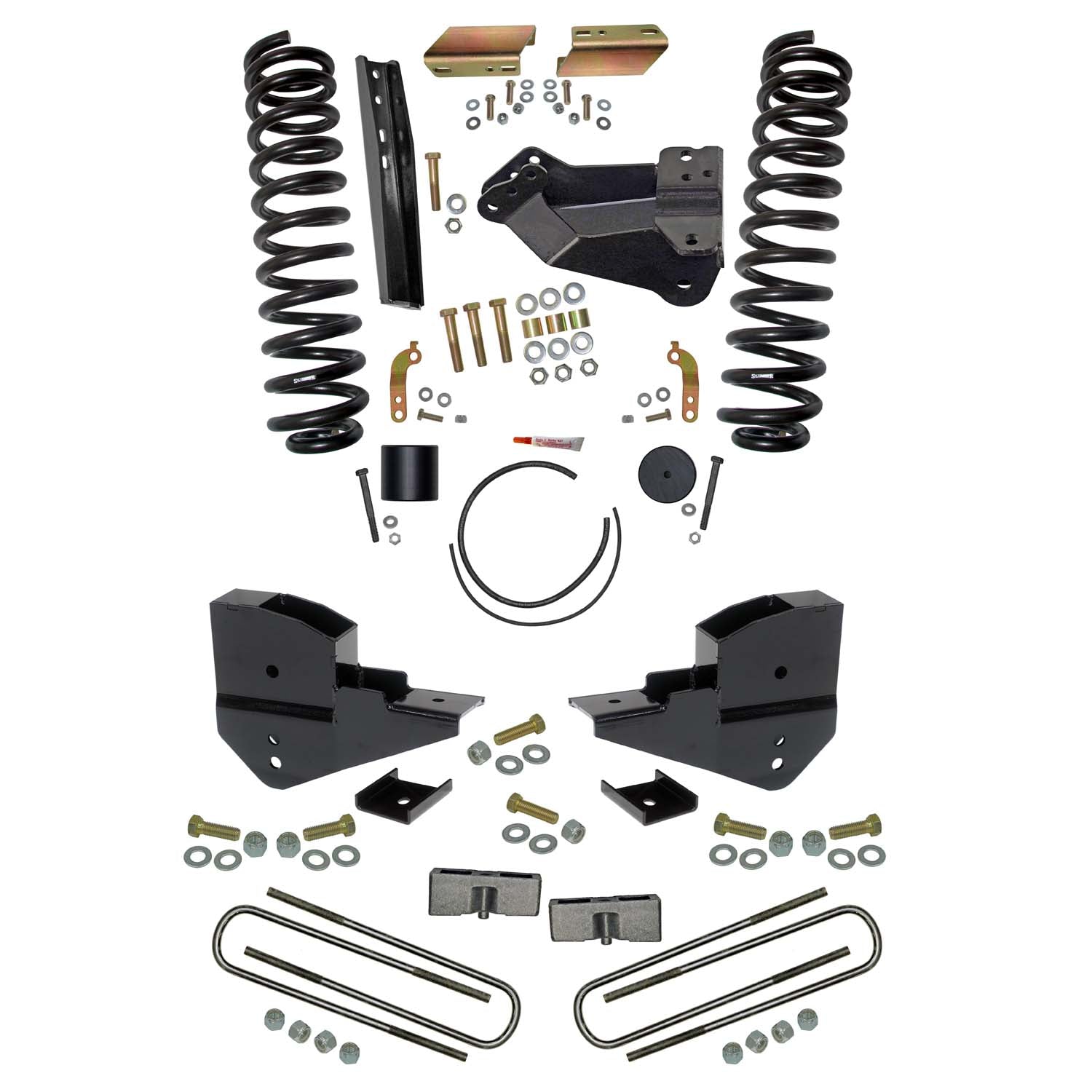 4 In. Suspension Lift Kit With Front Coils And Rear Blocks.