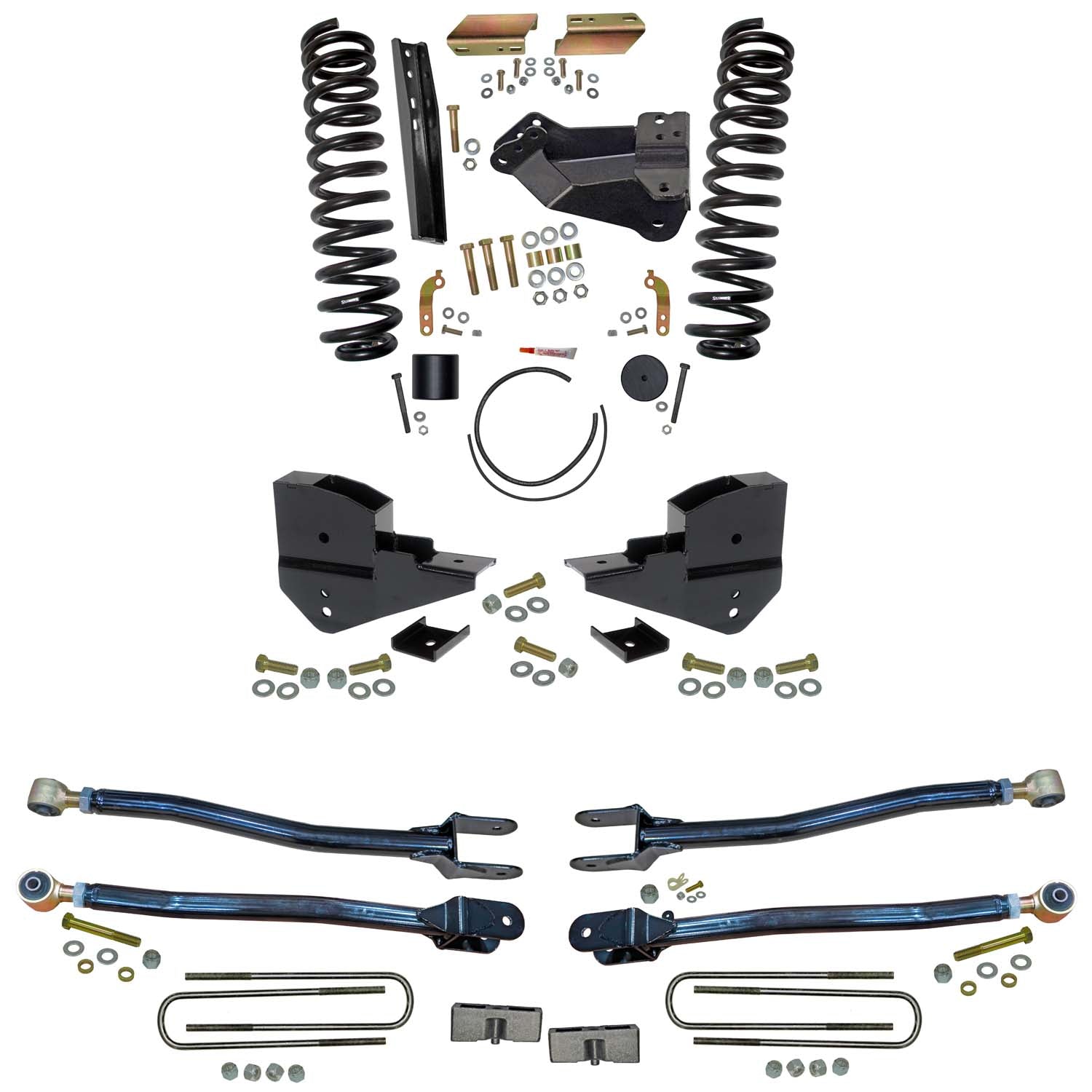 4 In. Suspension Lift Kit With 4-Link Conversion.