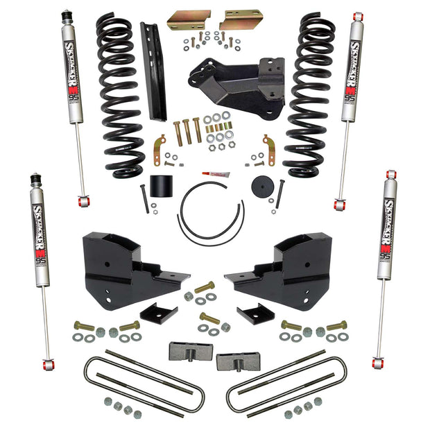 4 In. Suspension Lift Kit With Front Coils  Rear Blocks  & M95 Monotube Shocks.