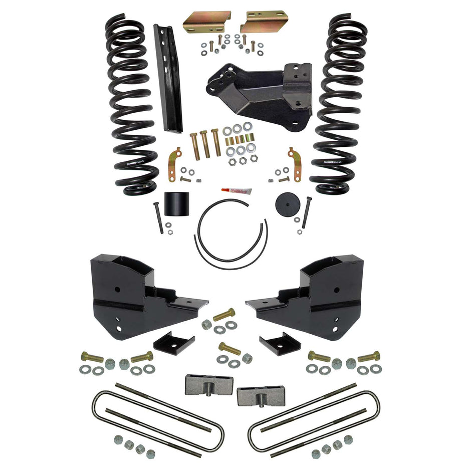 4 In. Suspension Lift Kit With Front Coils And Rear Blocks.