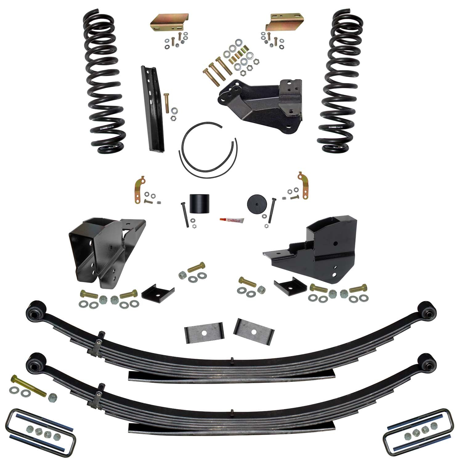 4 In. Lift Kit With Front Coil Springs And Rear Leaf Springs.