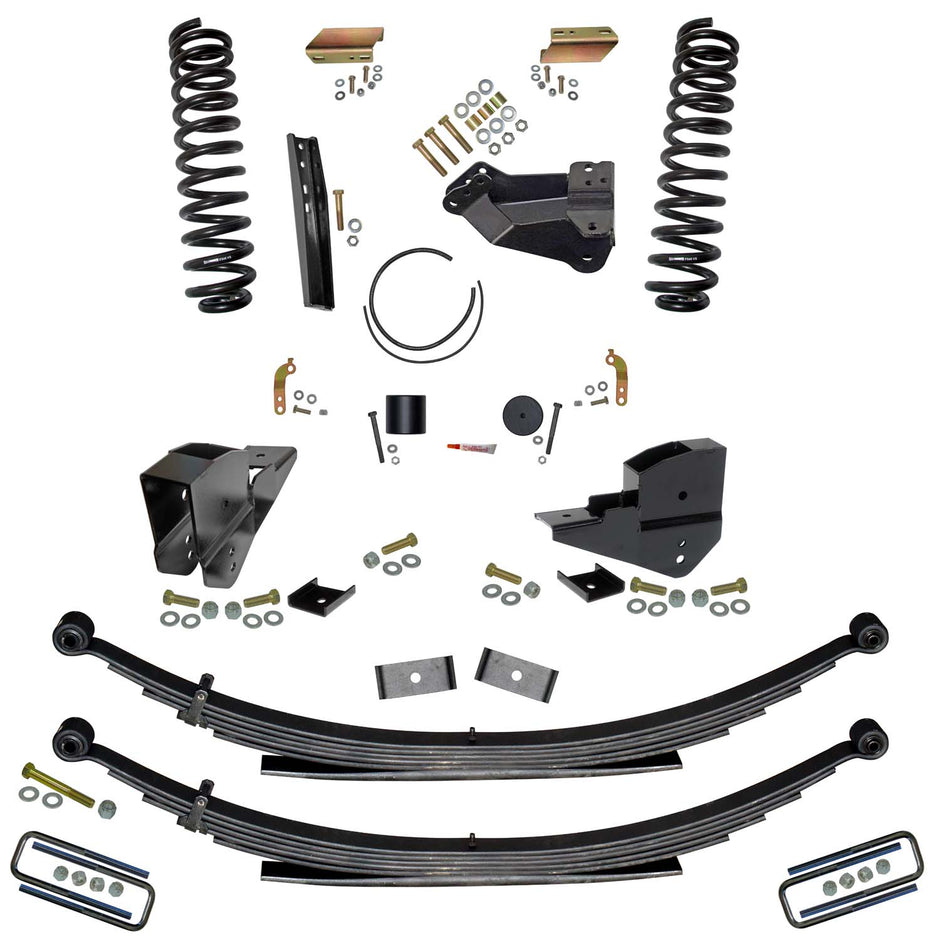 4 In. Lift Kit With Front Coil Springs And Rear Leaf Springs.