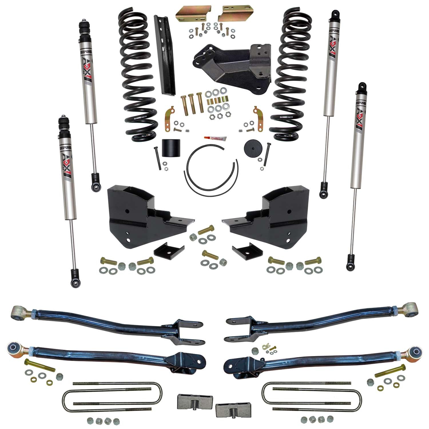 4 In. Suspension Lift Kit With ADX M2.0 Aluminum Monotube Shocks.