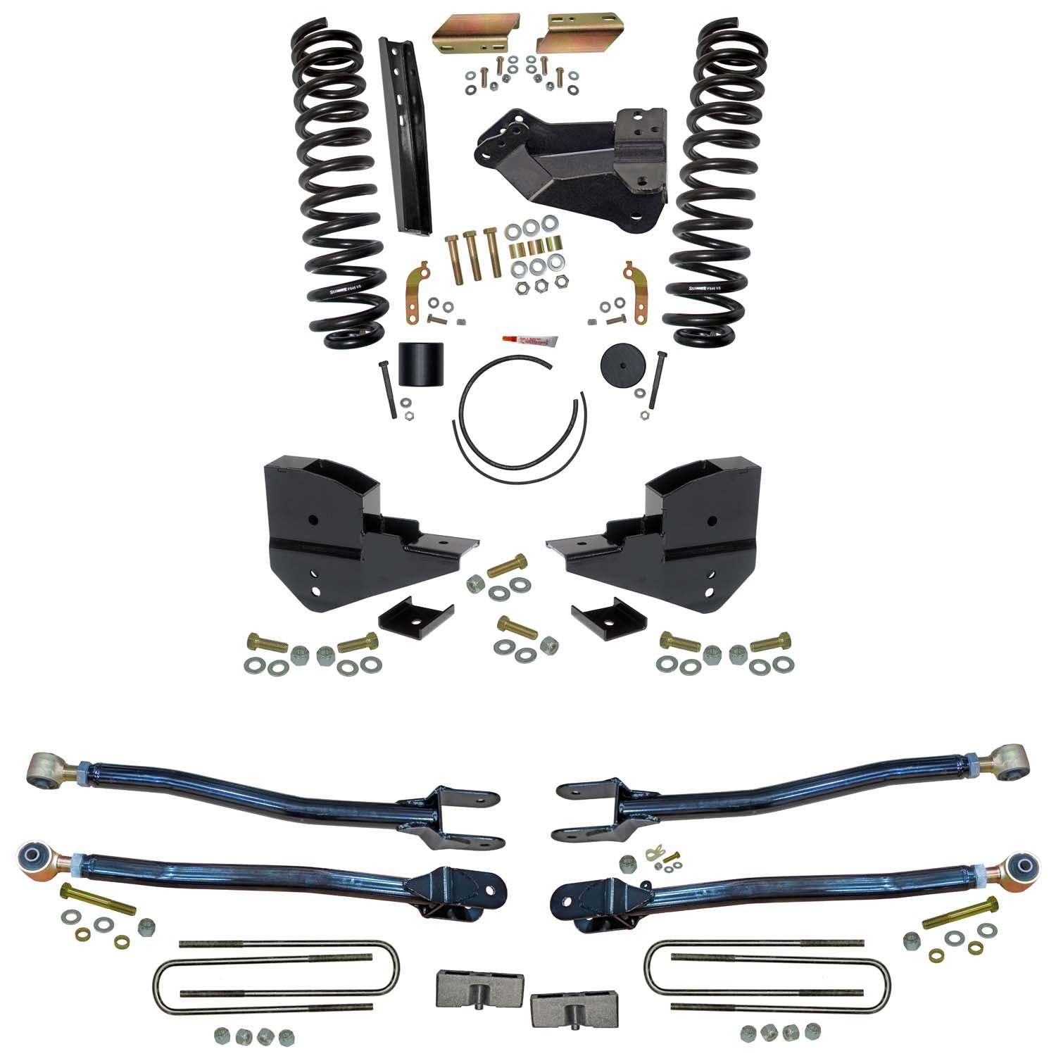 4 In. Suspension Lift Kit With 4-Link Conversion.